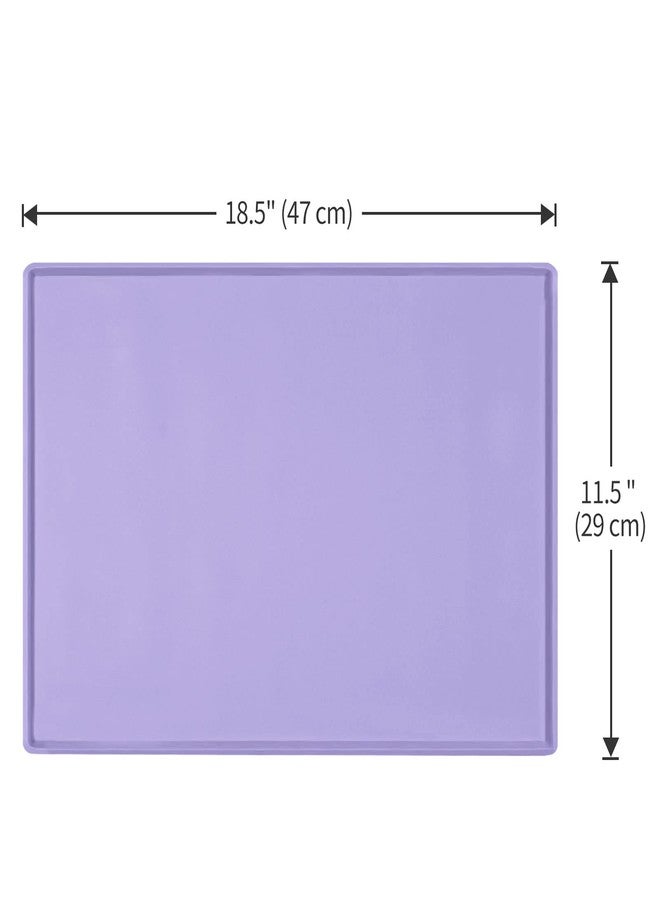 EIOKIT Dog Food Mat,Silicone Waterproof Food Tray,Non Slip Pet Bowl Mats Placemat,0.6" Raised Edge,Suitable for Most Small and Medium Sized Pets,18.5" x 11.5" - Image 5